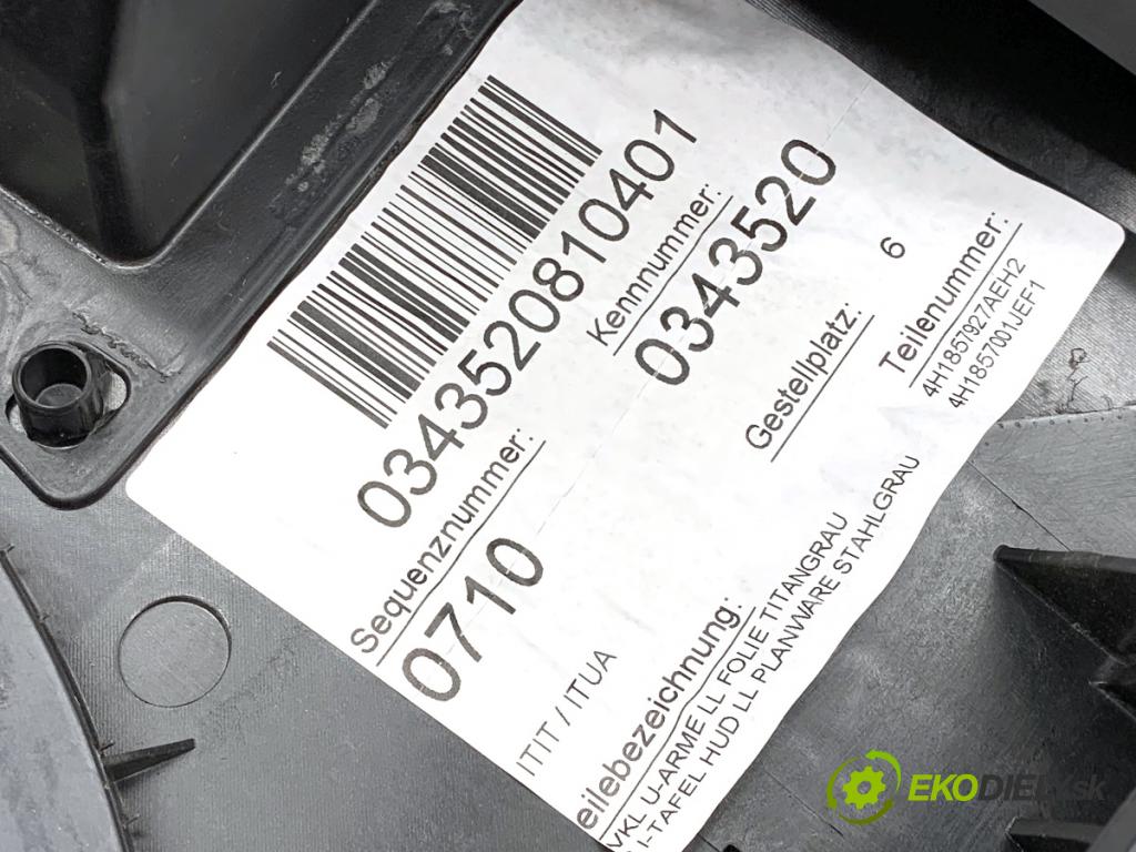 AUDI A8 D4 sedan 2015 368 kW 6.3 W12 quattro 6299 Palubná doska VANKÚŠ: spolujazdca 4H1857067B