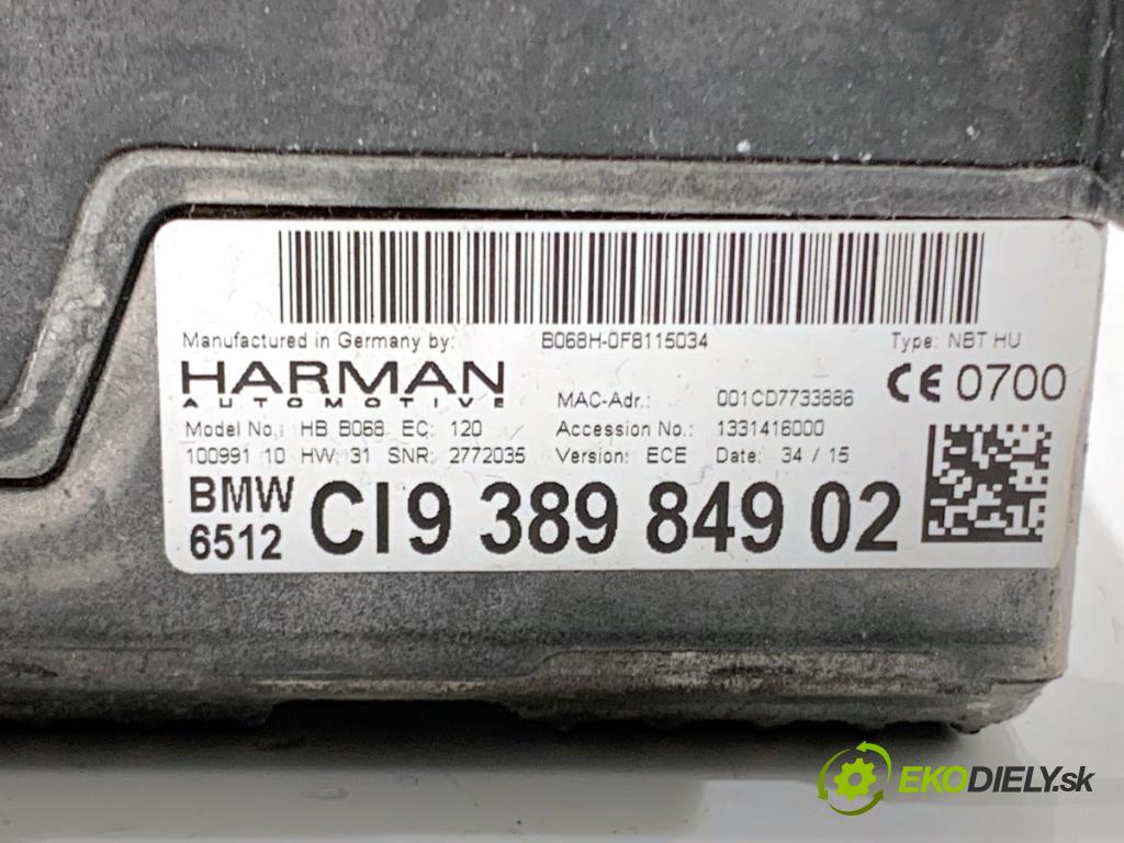 BMW F10 sedan 2015 160 kW 525 d xDrive 1995 RADIO 9389849 (Audio zariadenie)