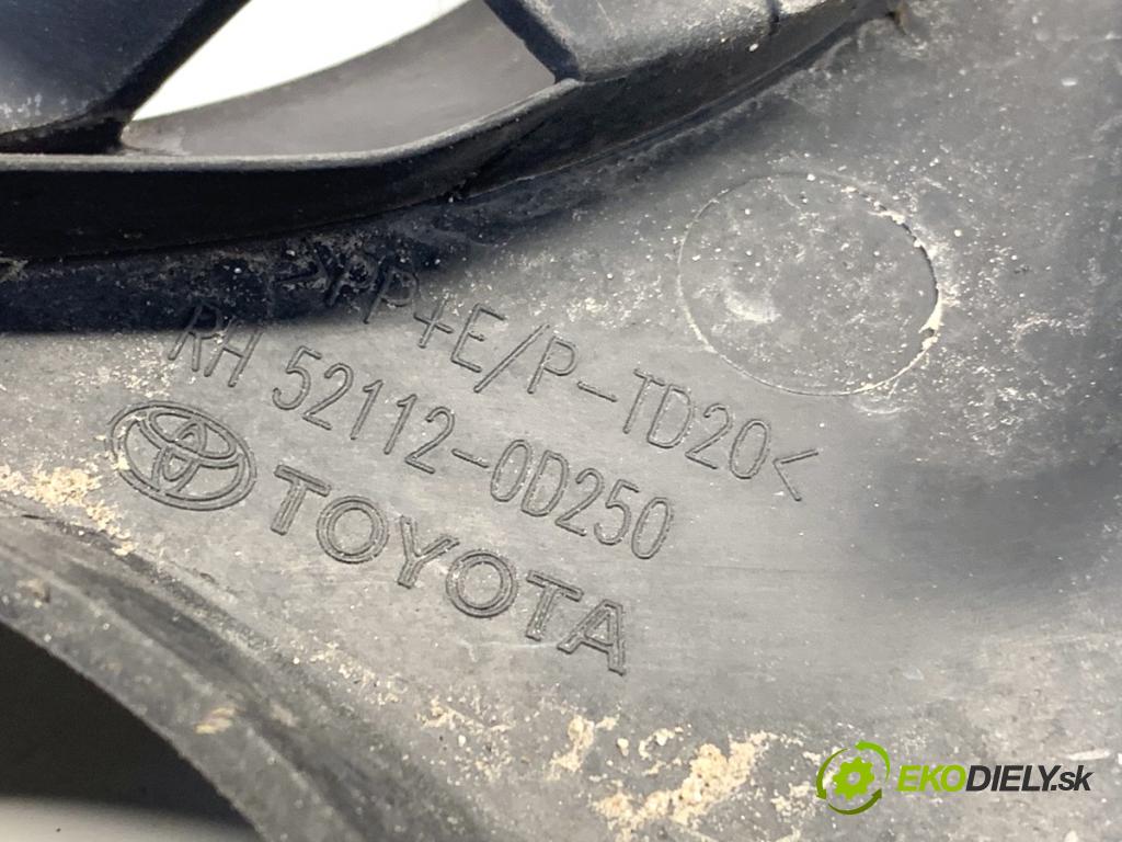 TOYOTA YARIS IV liftback 2022 92 kW 1.5 (MXPA11) 1490 Mriežky nárazníka pravy predný 52112-0D250