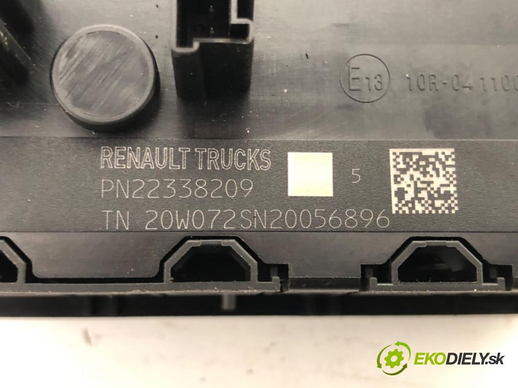 RENAULT TRUCKS T Platforma / podwozie 2020 338 kW T460 338 kW [460 KM] olej napędowy 2013 - 2022 10837 Panel prepínačov 22338209 (Prepínacie páčky pod volantom)