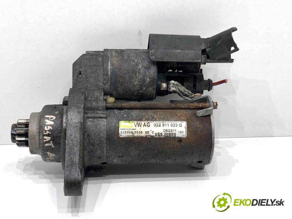 VW PASSAT B7 Kombi 2012 118 kW 1.8 TSI 1798 Štartér 02Z911023G (Štartér)