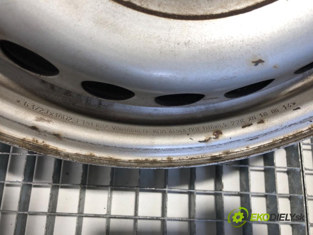 VW TRANSPORTER T5 ---  --- --- --- disk plechový 16 6,5J ET51 7H0601027D