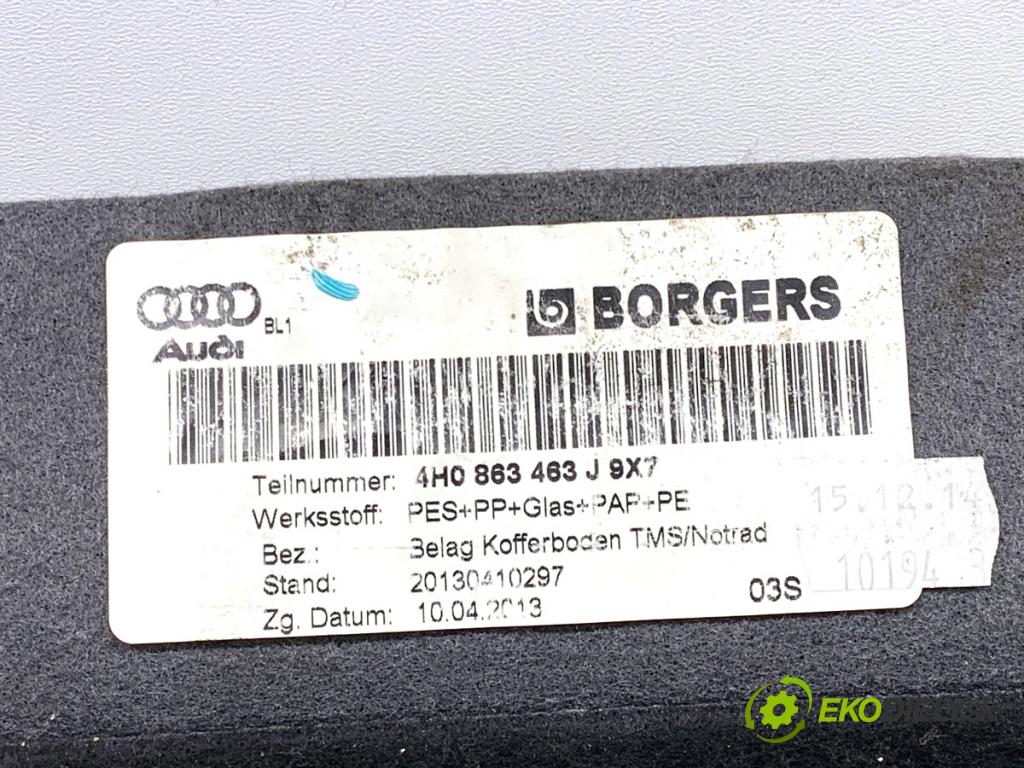AUDI A8 D4 sedan 2015 368 kW 6.3 W12 quattro 6299 KRYTINA: kufra 4H0863463J