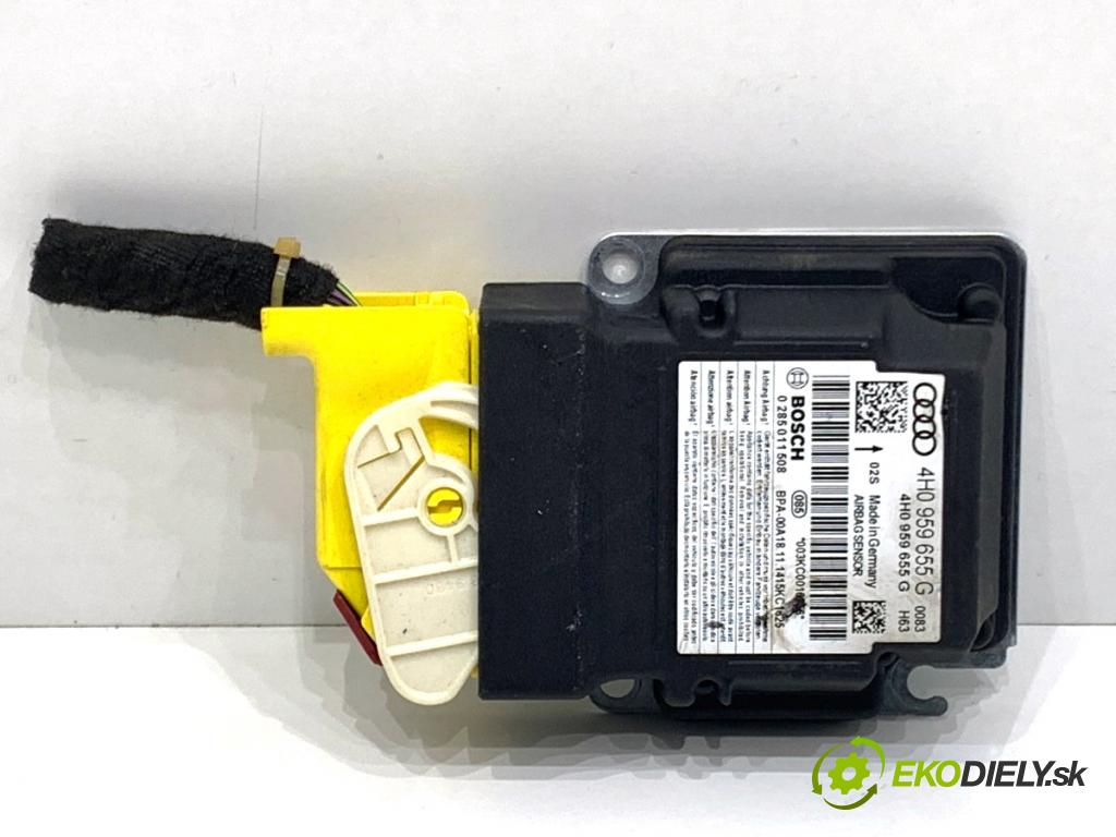 AUDI A8 D4 sedan 2015 368 kW 6.3 W12 quattro 6299 senzor airbag 4H0959655G (Snímač)