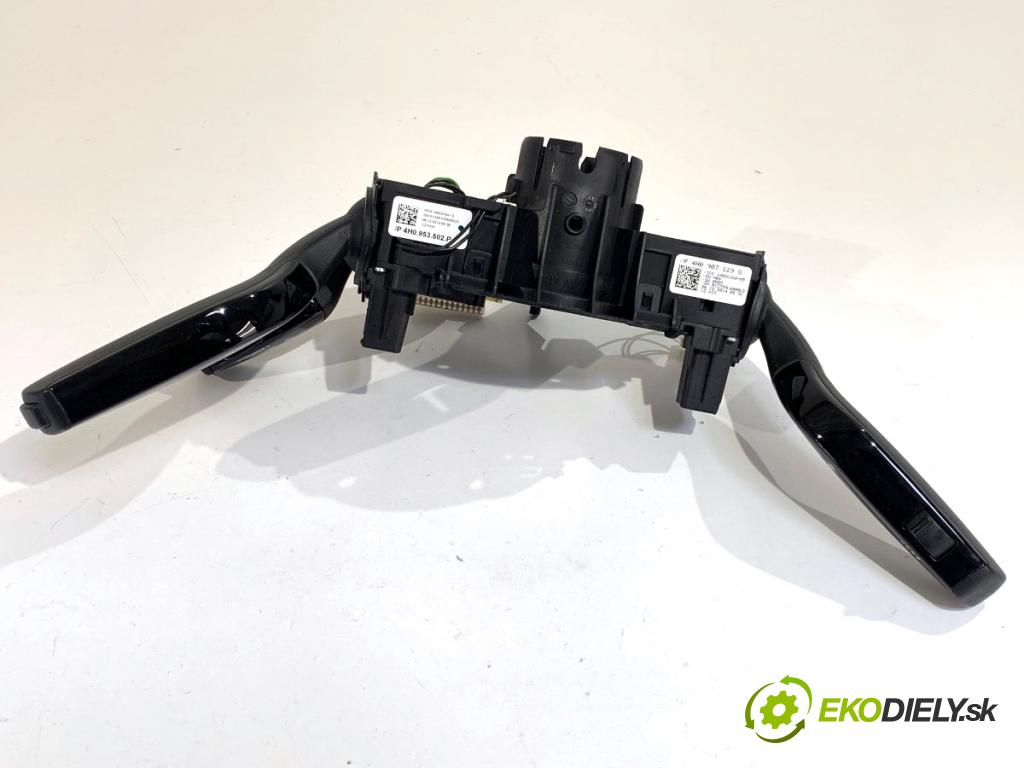 AUDI A8 D4 sedan 2015 368 kW 6.3 W12 quattro 6299 Prepínač kombinovaný 4H0953502P (Prepínacie páčky pod volantom)