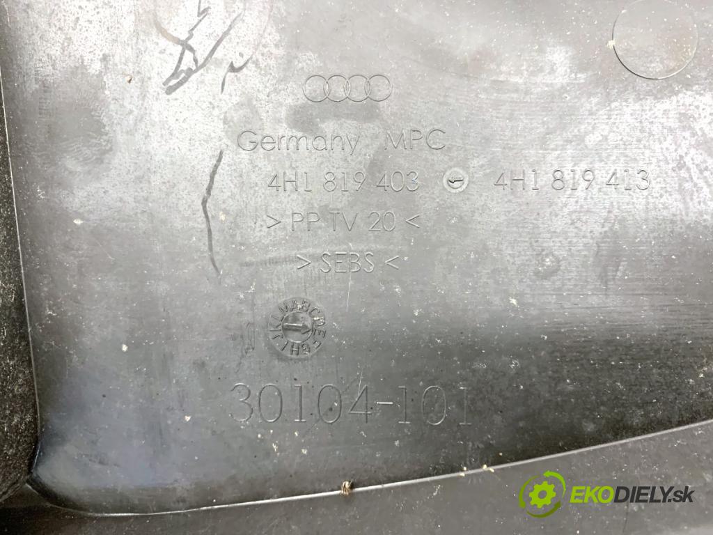 AUDI A8 D4 sedan 2015 368 kW 6.3 W12 quattro 6299 Torpédo, plast pod čelné okno 4H1819403 (Torpédo (plast pod čelným sklom))