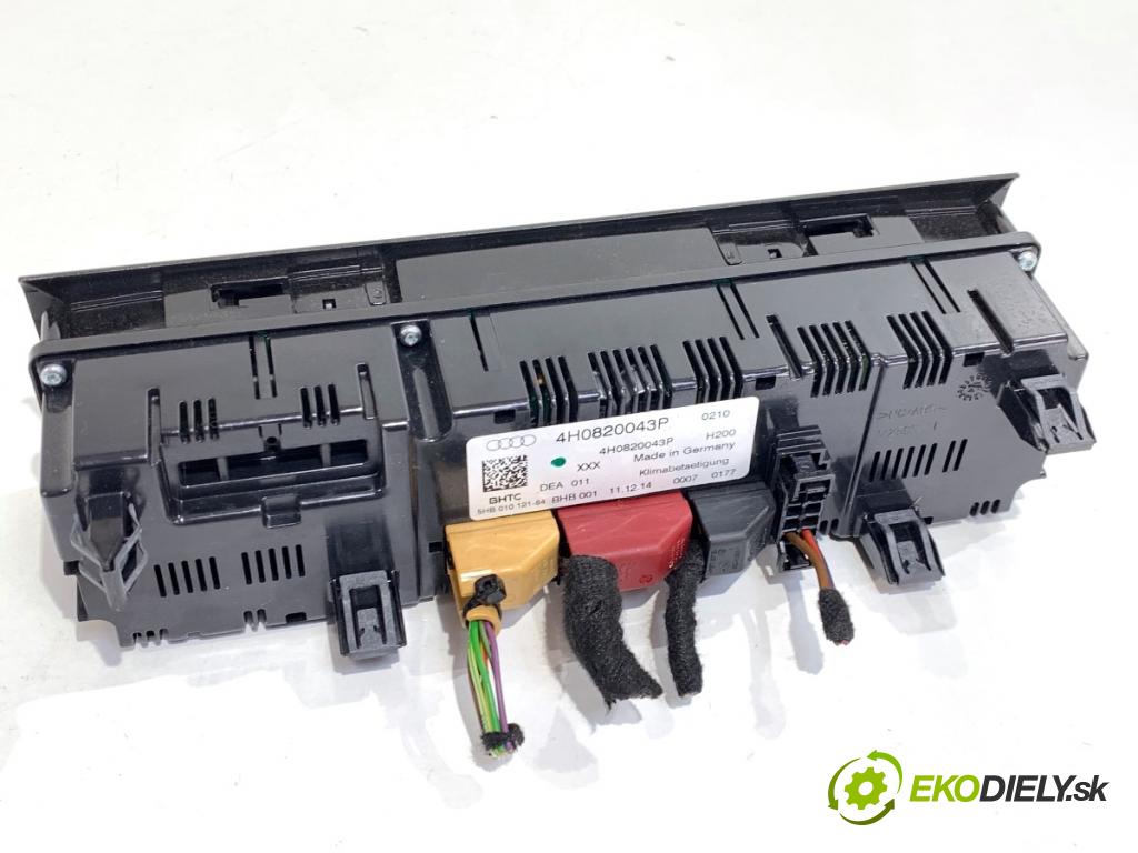 AUDI A8 D4 sedan 2015 368 kW 6.3 W12 quattro 6299 Panel ovládania kúrenia 4H0820043P (Prepínacie páčky pod volantom)