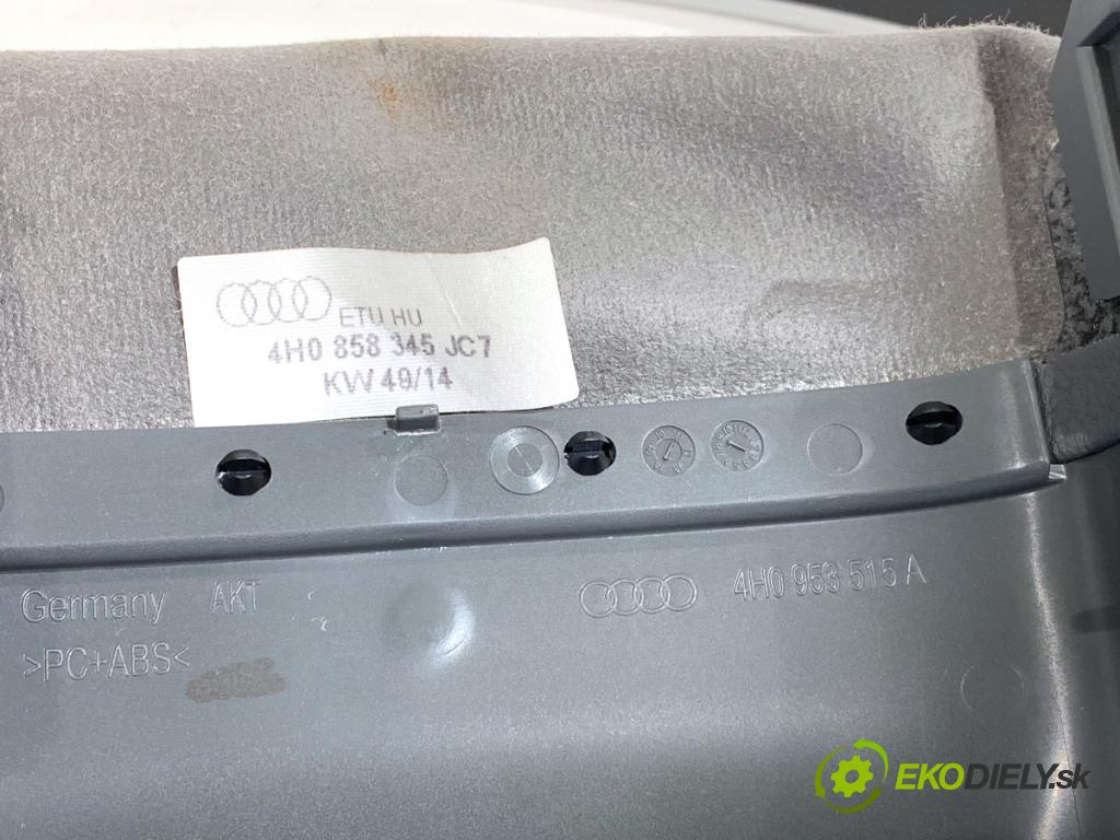 AUDI A8 D4 sedan 2015 368 kW 6.3 W12 quattro 6299 lišty kryt 4H1853173 4H1853174 (Lišta)