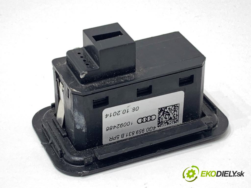 AUDI A8 D4 sedan 2015 368 kW 6.3 W12 quattro 6299 Prepínač otvárania dverí 4G0959831B (Prepínacie páčky pod volantom)