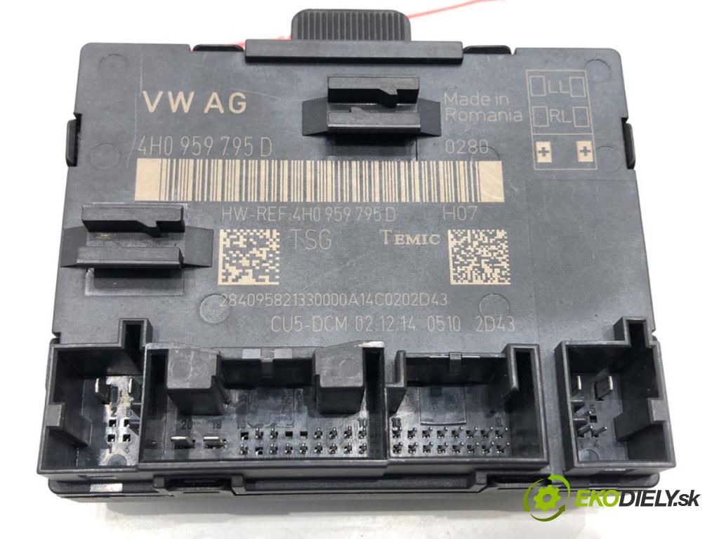 AUDI A8 D4 sedan 2015 368 kW 6.3 W12 quattro 6299 Modul Dvere zad pravy 4H0959795D