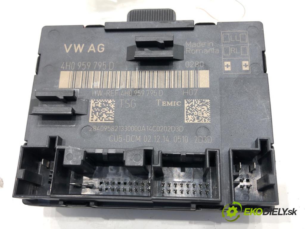 AUDI A8 D4 sedan 2015 368 kW 6.3 W12 quattro 6299 Modul Dvere zad ľavy 4H0959795D