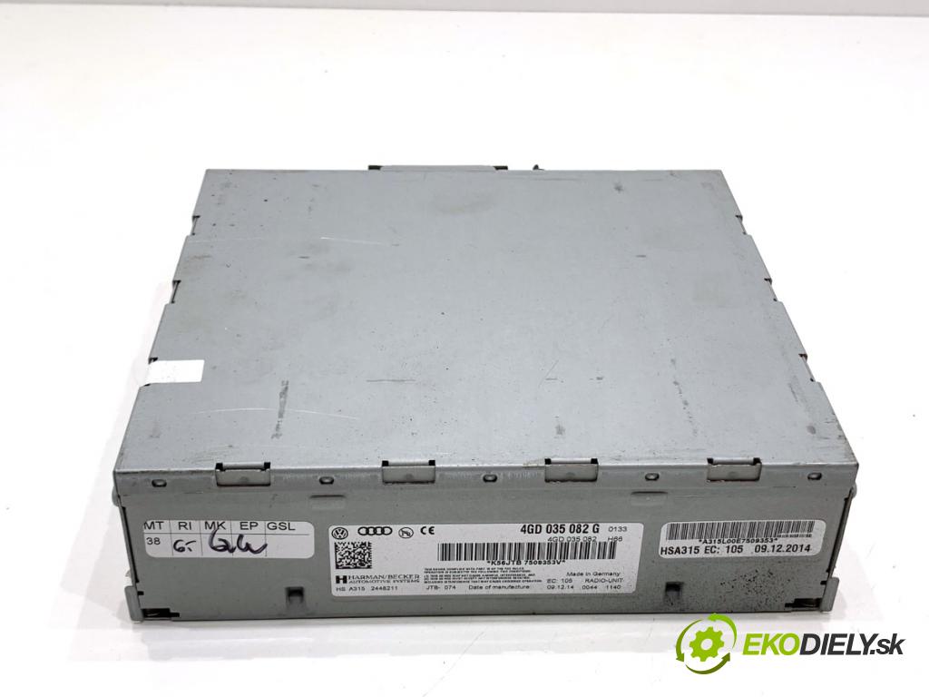 AUDI A8 D4 sedan 2015 368 kW 6.3 W12 quattro 6299 čítač navigácie 4G0035082G (Elektrosúčasti ostatné)