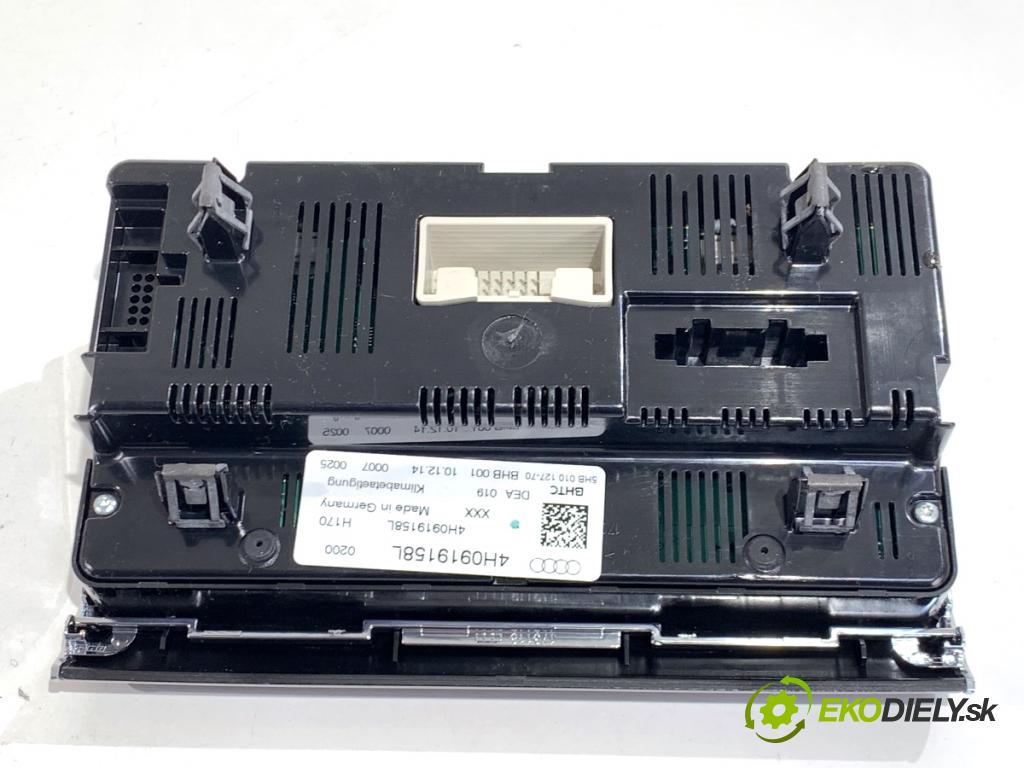 AUDI A8 D4 sedan 2015 368 kW 6.3 W12 quattro 6299 Panel ovládania kúrenia klimatizácie zad 4H0919158L