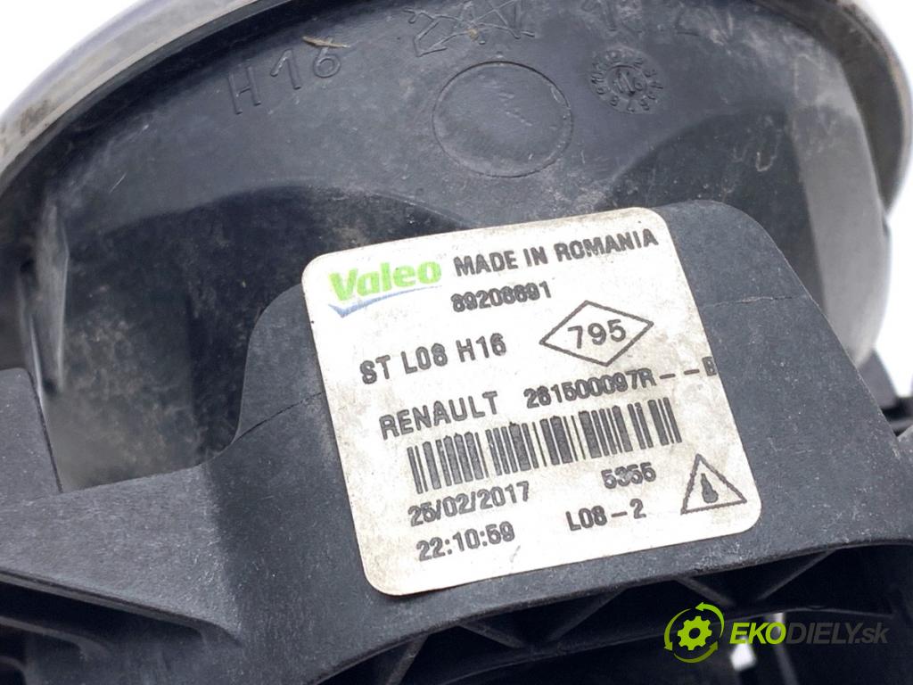 RENAULT TALISMAN sedan 2017 110 kW 1.6 TCe 150 1618 Hmlové svetlo, hmlovka ľavy predný 261500097R