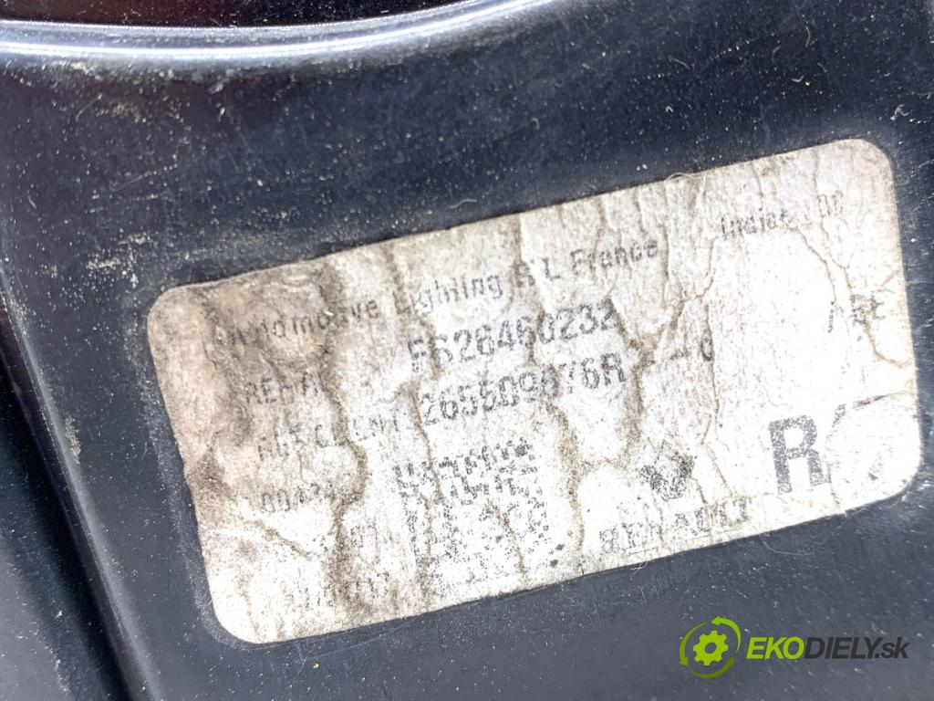 RENAULT TALISMAN sedan 2017 110 kW 1.6 TCe 150 1618 světlo zadní část pravá vnitřní 265509676R (Klika dveří ostatní)