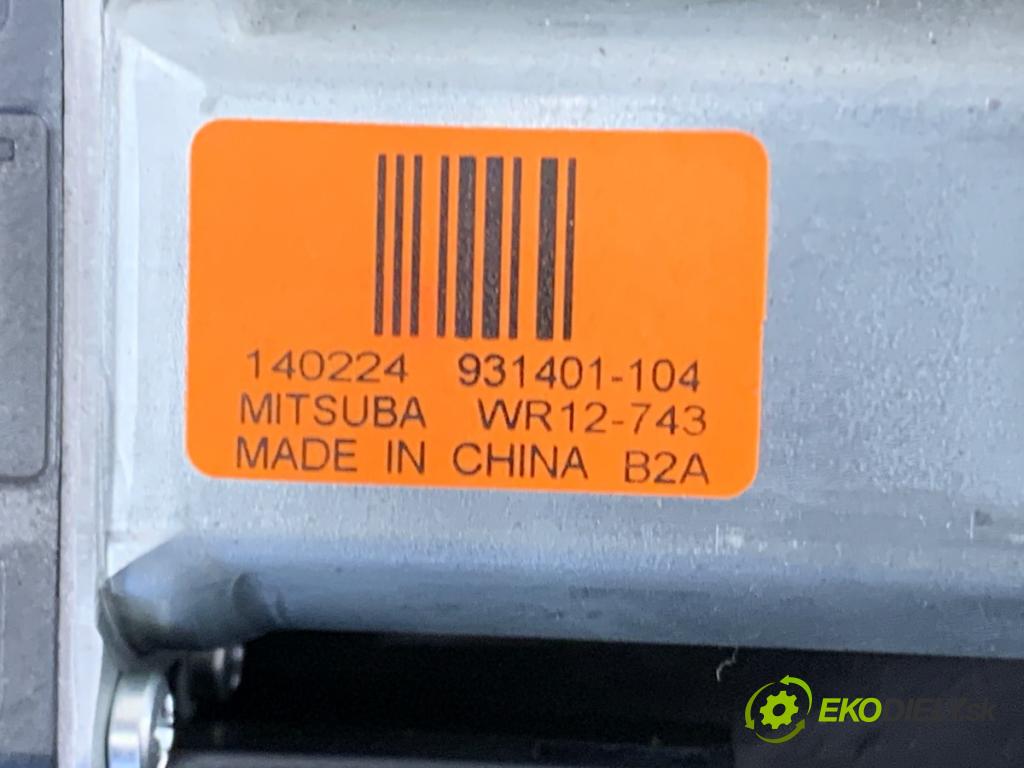 JEEP CHEROKEE KL SUV 2014 125 kW 2.0 CRD 4x4 1956 Mechanizmus okna pravy predný 931401-104