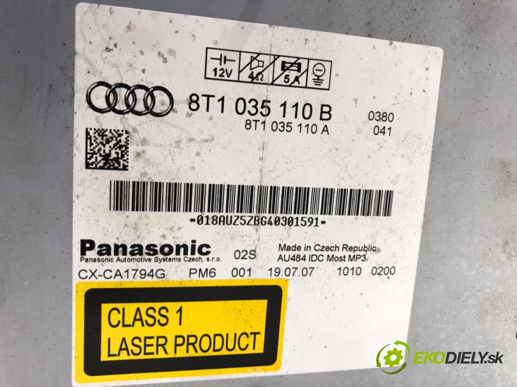 AUDI A5 8T coupe 2007 140 kW 2.7 TDI 2698 RADIO 8T1035110B (Audio zariadenie)