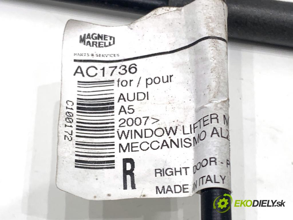 AUDI A5 8T coupe 2007 140 kW 2.7 TDI 2698 Mechanizmus okna ľavy predný 4F0959802D