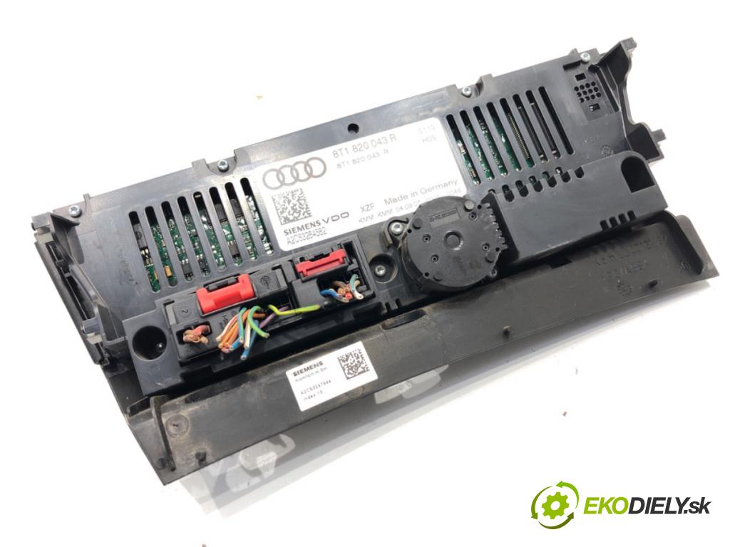 AUDI A5 8T coupe 2007 140 kW 2.7 TDI 2698 Panel ovládania kúrenia 8T1820043R (Prepínacie páčky pod volantom)