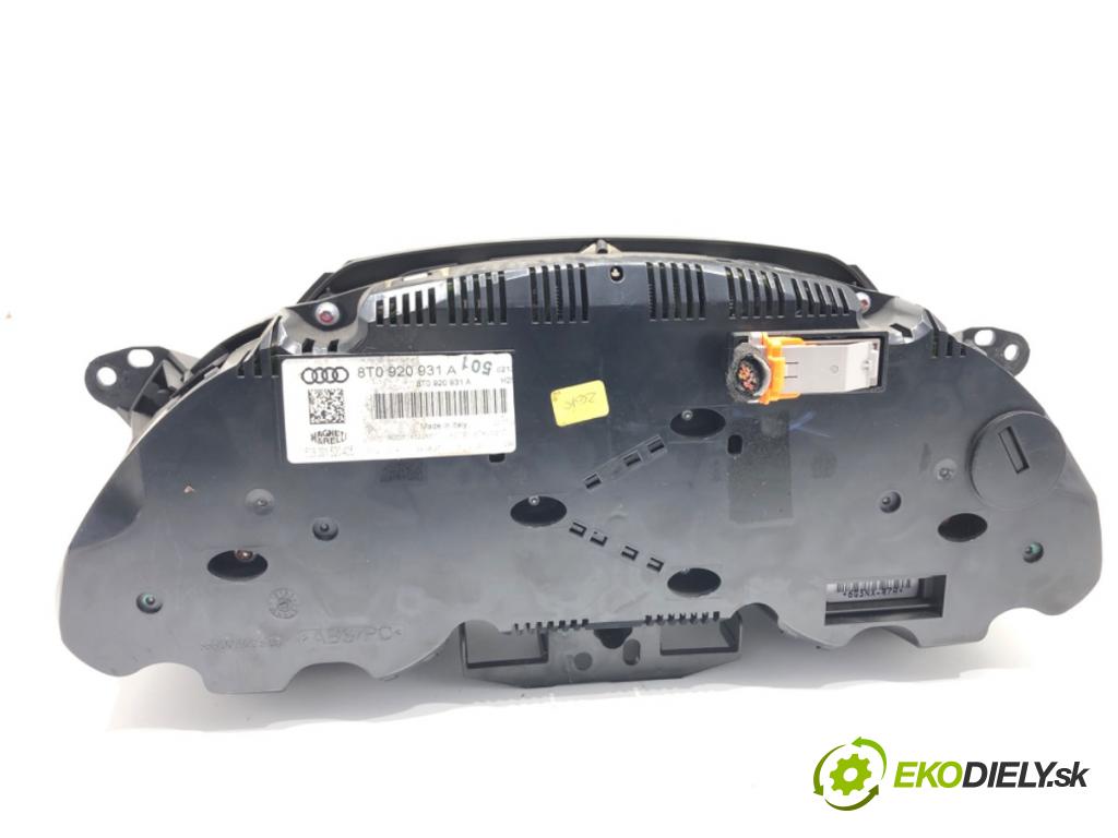 AUDI A5 8T coupe 2007 140 kW 2.7 TDI 2698 Prístrojovka 8T0920931A (Prístrojová doska)
