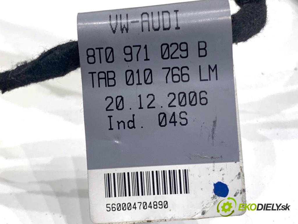 AUDI A5 8T coupe 2007 140 kW 2.7 TDI 2698 káblovačka dveře přední část levý 8T0971029B