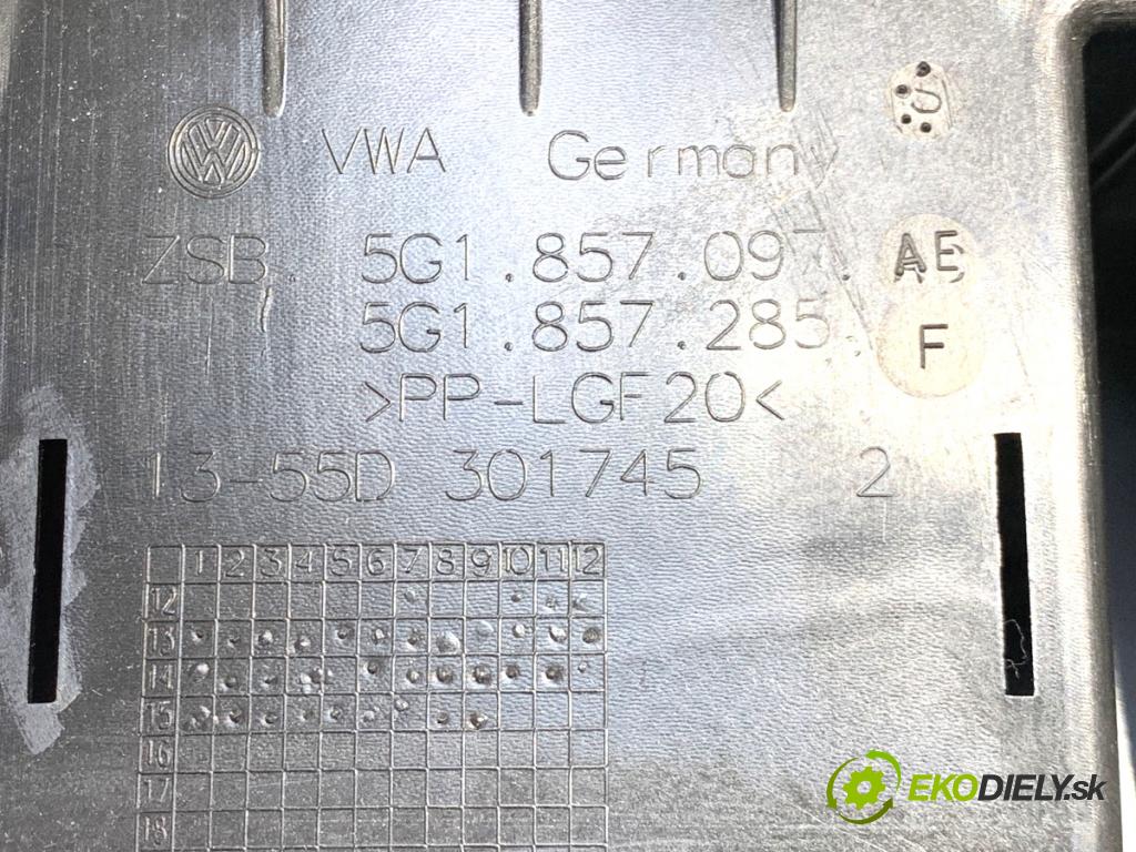 VW GOLF VII Kombi 2015 110 kW 2.0 TDI 1968 přihrádka kastlík spolujezdce 5G1857097AE (Přihrádka (kastlík))