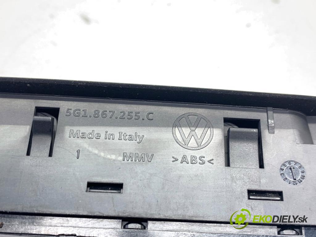 VW GOLF VII Kombi 2015 110 kW 2.0 TDI 1968 přepínač oken 5G0959857D (Páčky pod volantem)