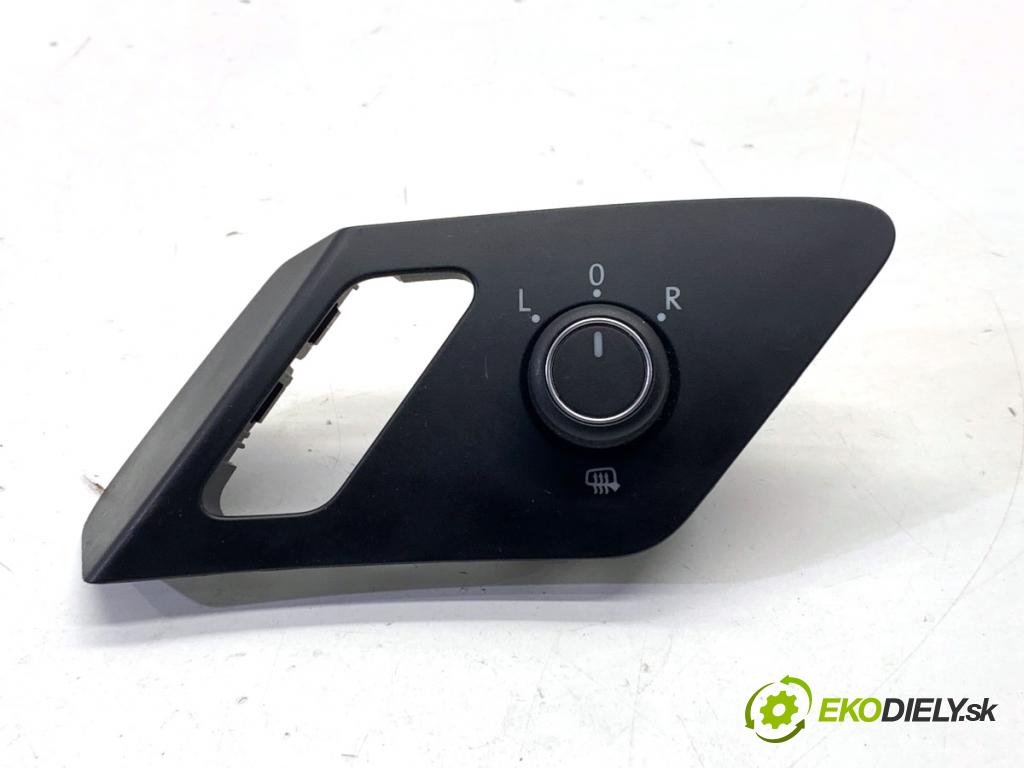 VW GOLF VII Kombi 2015 110 kW 2.0 TDI 1968 přepínač nastavení zpětných zrcátek 5G0959565AC (Páčky pod volantem)