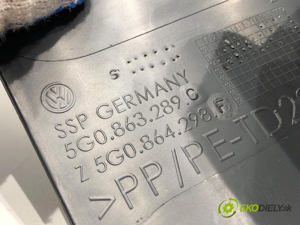 VW GOLF VII Kombi 2015 110 kW 2.0 TDI 1968 mří topení zadní část 5G0863289C