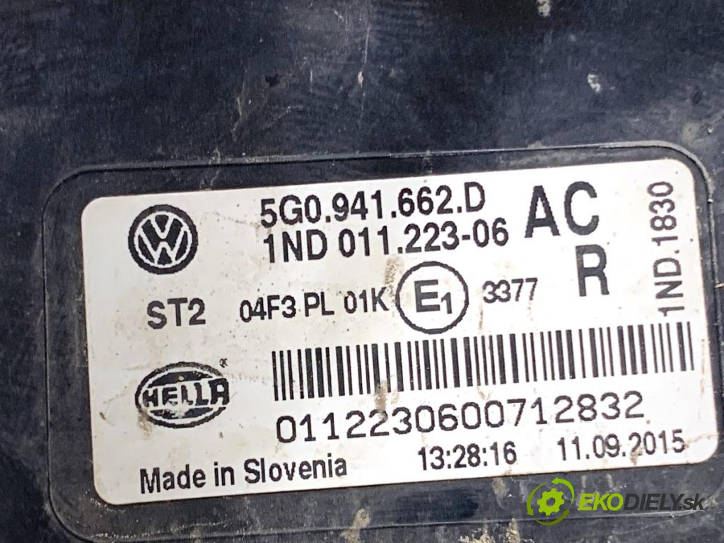 VW GOLF VII Kombi 2015 110 kW 2.0 TDI 1968 hmlové svetlo, hmlovka pravý přední část 5G0941662D