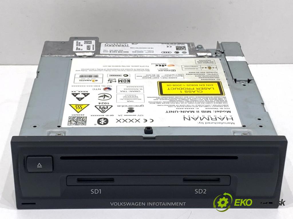 VW GOLF VII Kombi 2015 110 kW 2.0 TDI 1968 čítač navigácie 3G0035043B (Elektrosúčasti ostatné)