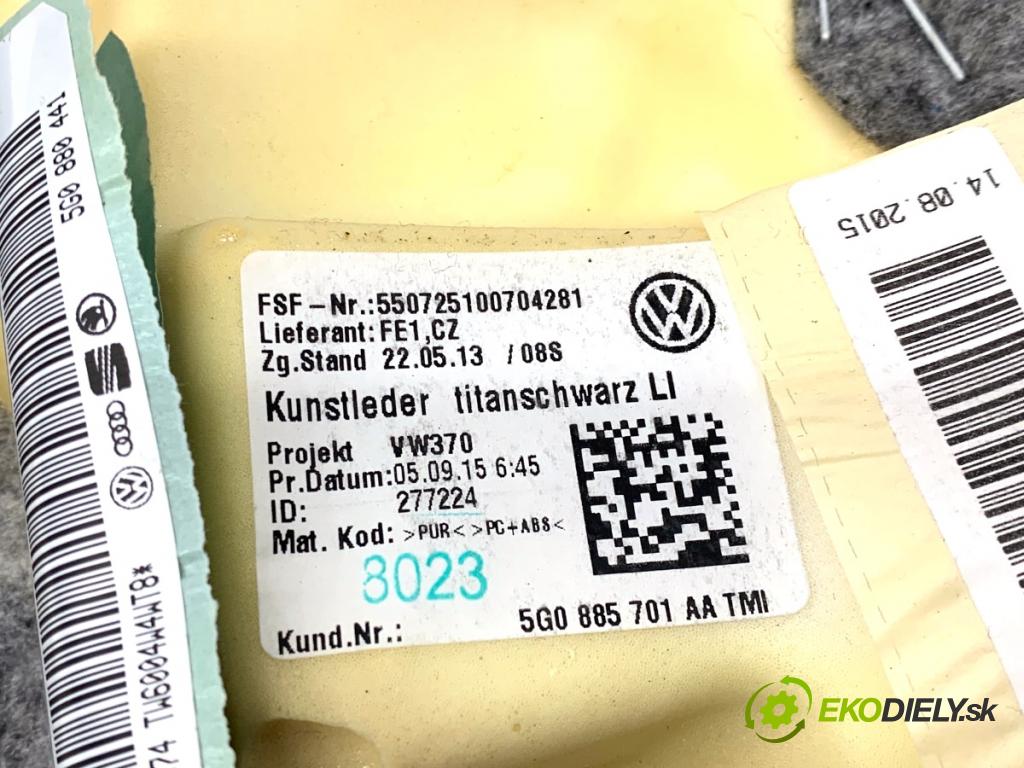 VW GOLF VII Kombi 2015 110 kW 2.0 TDI 1968 ča POKOJE: airbag kůže levý 5G0885701AA