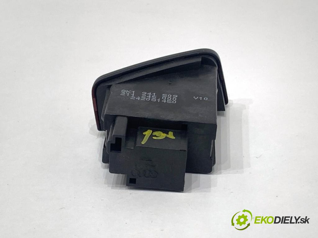 AUDI A4 B8 sedan 2008 105 kW 2.0 TDI 1968 Spínač svetiel výstražných (núdzových) 8K1941509 (Prepínacie páčky pod volantom)