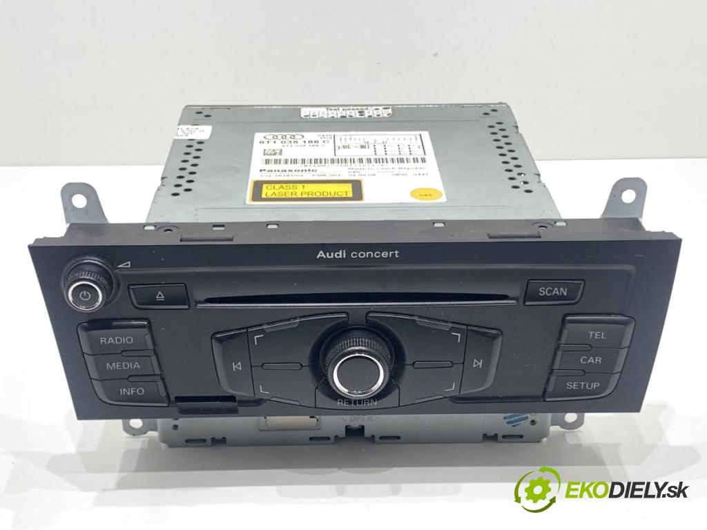 AUDI A4 B8 sedan 2008 105 kW 2.0 TDI 1968 RADIO 8T1035186C (Audio zařízení)