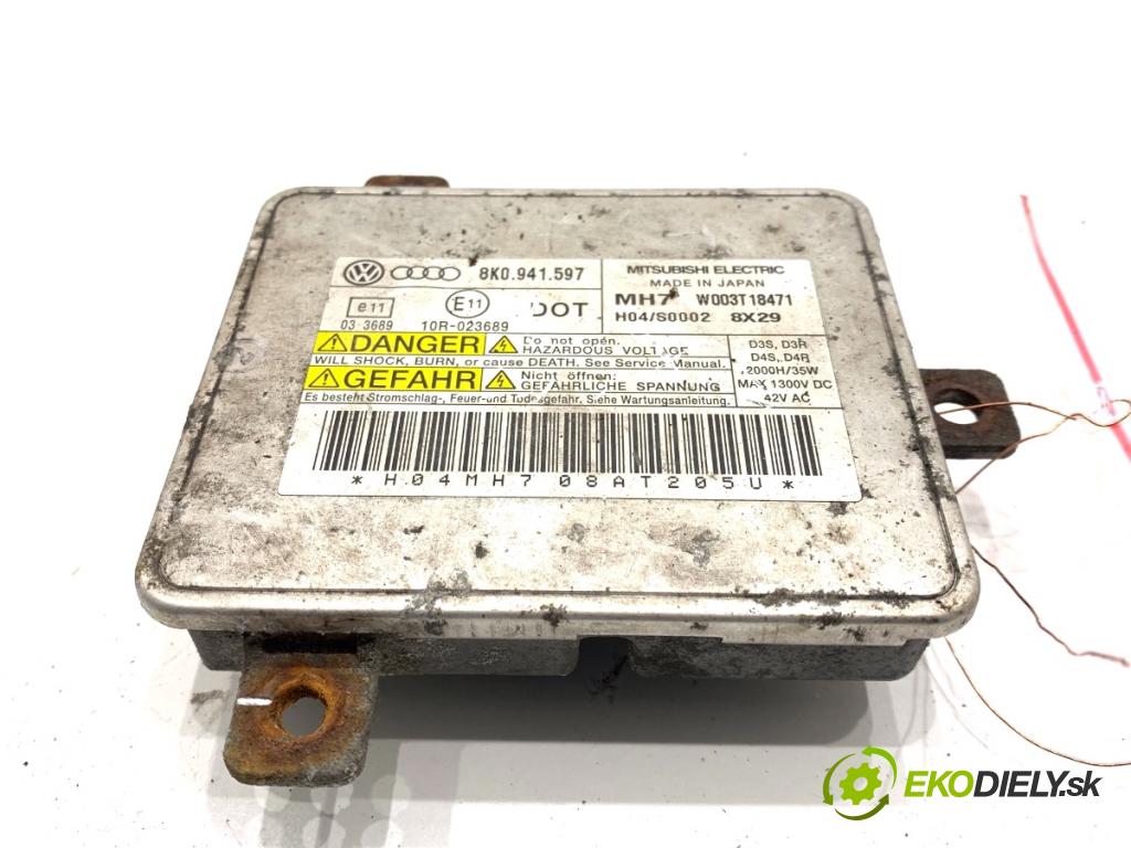 AUDI A4 B8 sedan 2008 105 kW 2.0 TDI 1968 měnič XENON 8K0941597 (Řídící jednotka xenonu)