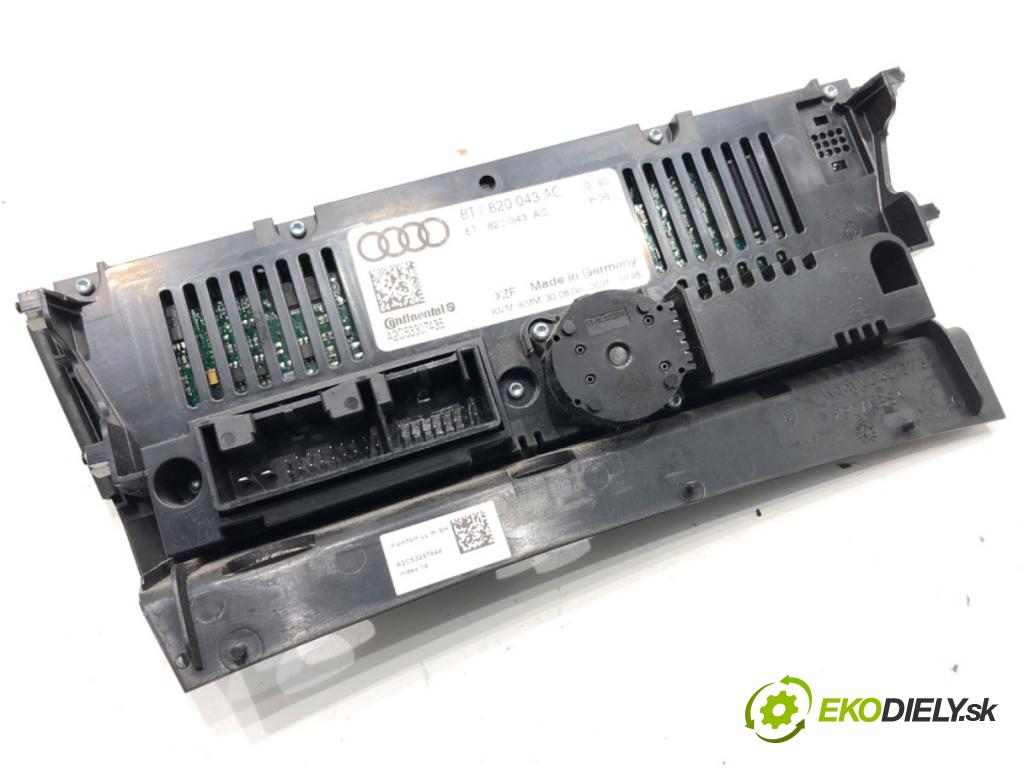 AUDI A4 B8 sedan 2008 105 kW 2.0 TDI 1968 Panel ovládania kúrenia 8T1820043AC (Prepínacie páčky pod volantom)