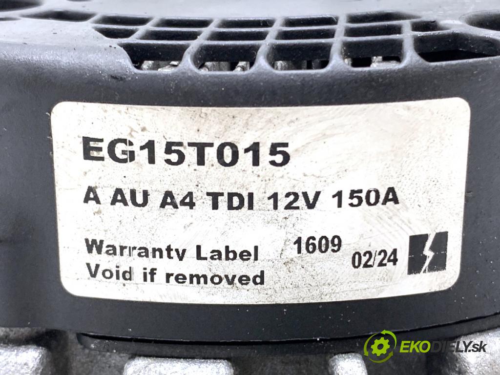 AUDI A4 B9 Kombi 2018 140 kW 2.0 TDI quattro 1968 Alternátor EG15T015 (Alternátor)