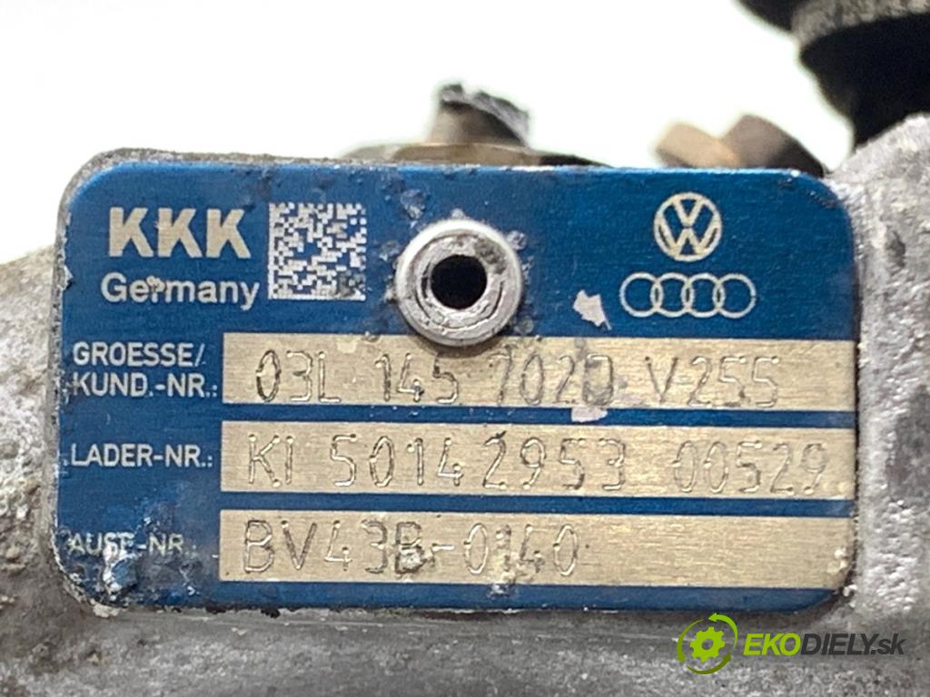 AUDI A4 B8 sedan 2008 105 kW 2.0 TDI 1968 turbo 03L145702D (Kompletní turbodmychadlo)