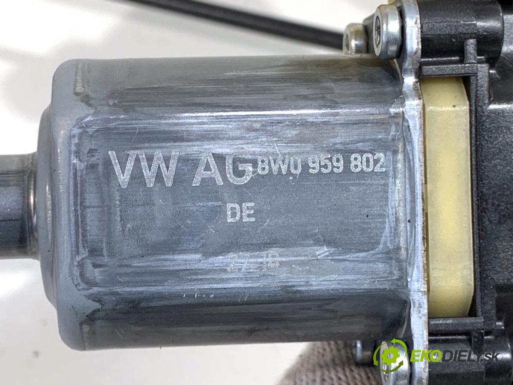 AUDI A4 B9 sedan 2018 185 kW 2.0 TFSI quattro 1984 Mechanizmus okna pravy predný 8W0837462