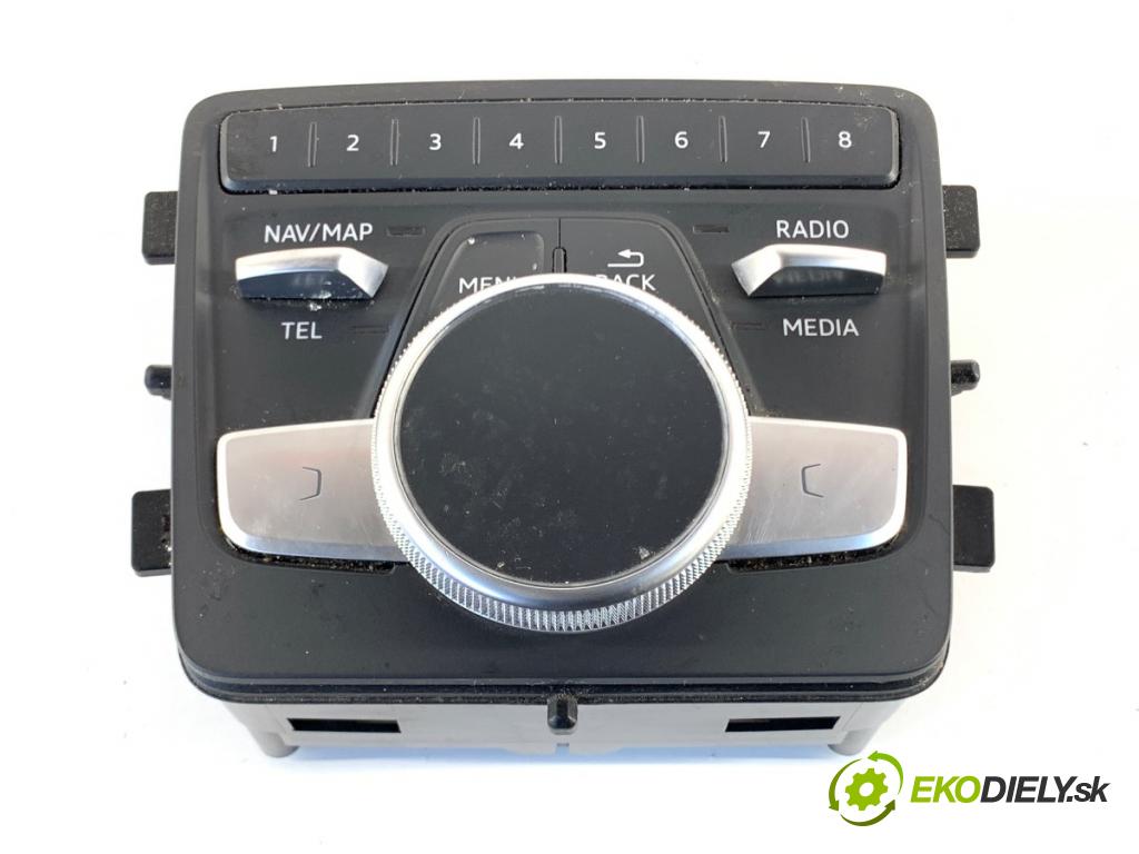 AUDI A4 B9 sedan 2018 185 kW 2.0 TFSI quattro 1984 Panel ovládania radia 8W0919614T (Prepínacie páčky pod volantom)