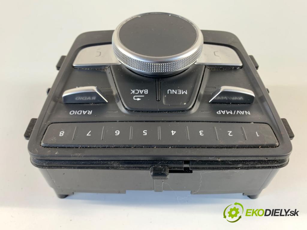 AUDI A4 B9 sedan 2018 185 kW 2.0 TFSI quattro 1984 Panel ovládania radia 8W0919614T (Prepínacie páčky pod volantom)