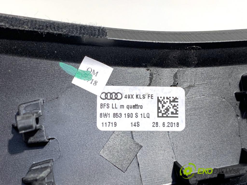 AUDI A4 B9 sedan 2018 185 kW 2.0 TFSI quattro 1984 lišty kryt 8W1853190S 8W1863969H (Lišta)