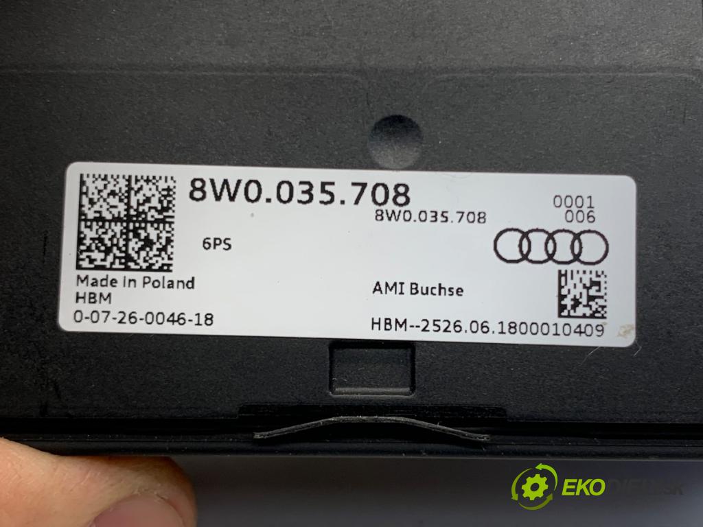 AUDI A4 B9 sedan 2018 185 kW 2.0 TFSI quattro 1984 HNÍZDO: USB 8W0035708