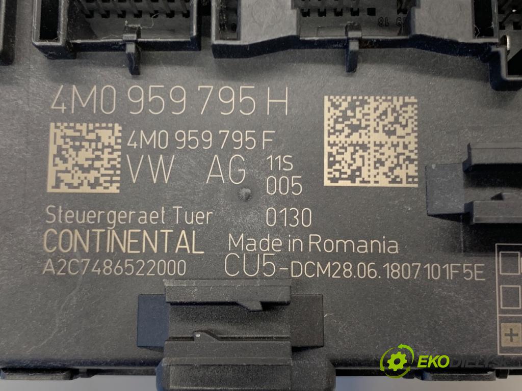 AUDI A4 B9 sedan 2018 185 kW 2.0 TFSI quattro 1984 Modul Dvere zad ľavy 4M0959795H
