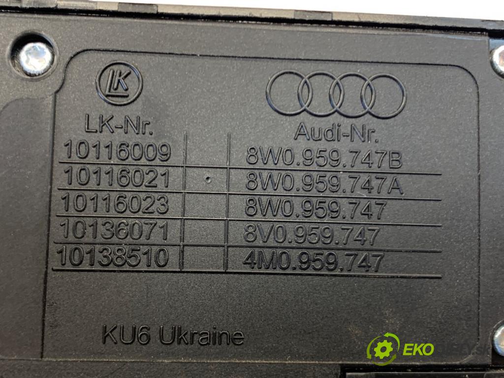 AUDI A4 B9 sedan 2018 185 kW 2.0 TFSI quattro 1984 přepínač sedačky 8W0959747B