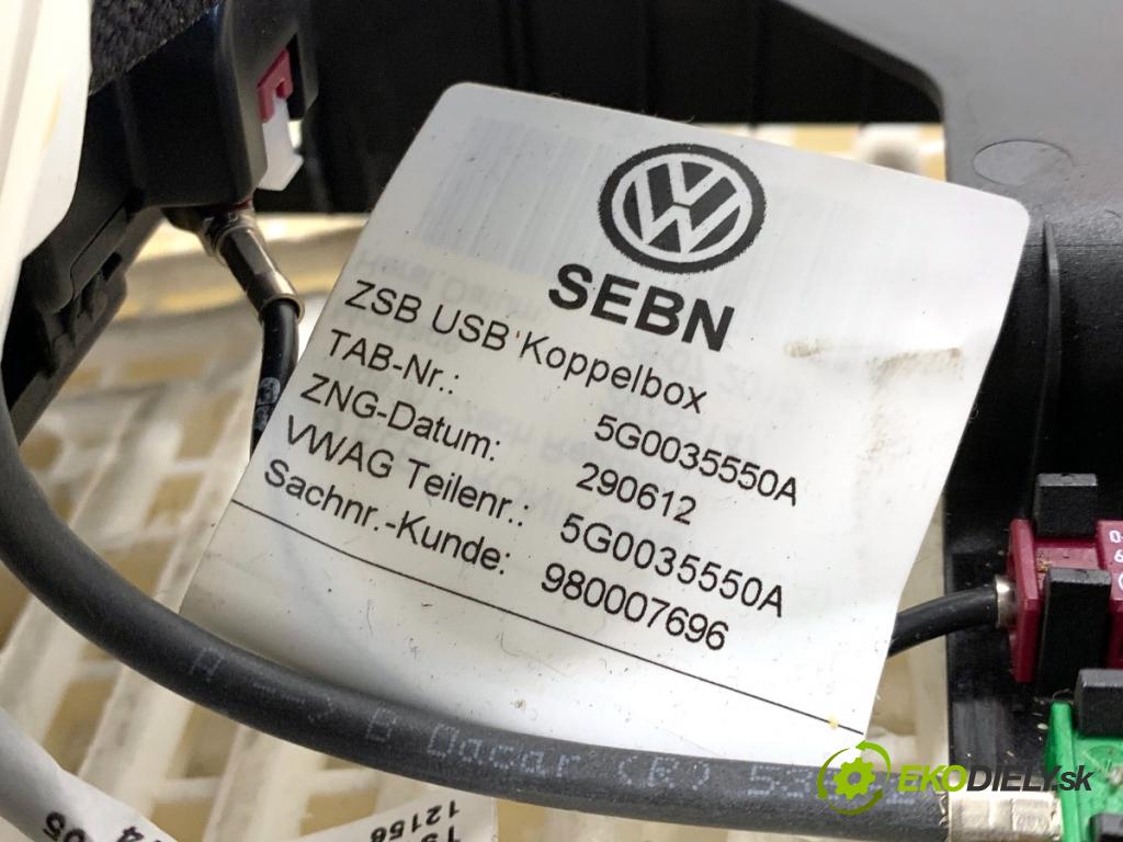 VW GOLF VII Kombi 2015 110 kW 2.0 TDI 1968 loketní opěrka kůže