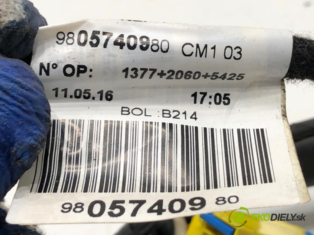 PEUGEOT 2008 I SUV 2016 96 kW 1.2 THP 130 / PureTech 130 1199 Káblovačka Dvere predný ľavy 9805740980