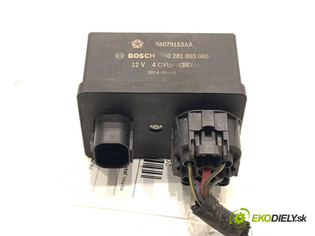 JEEP CHEROKEE KL SUV 2014 125 kW 2.0 CRD 4x4 1956 relé sviečok žhavenia 0281003060 (Relé)