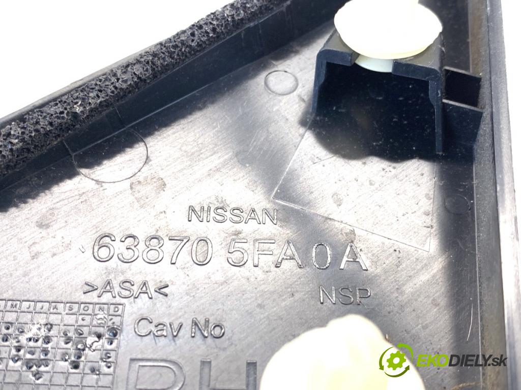 NISSAN MICRA K14 liftback 2020 74 kW 1.0 IG-T 100 999 trojuholník Kryt Blatník pravá 638705FA0A