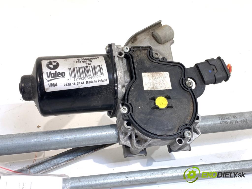 BMW F34 liftback 2015 140 kW 320 d 1995 Mechanizmus stieračov predný 726750303 (Motorček stieračov predný)